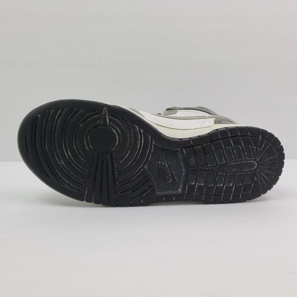 Nike Big Nike High LE Womens Size 9 Silver Black White Sneaker Shoes 358858-103